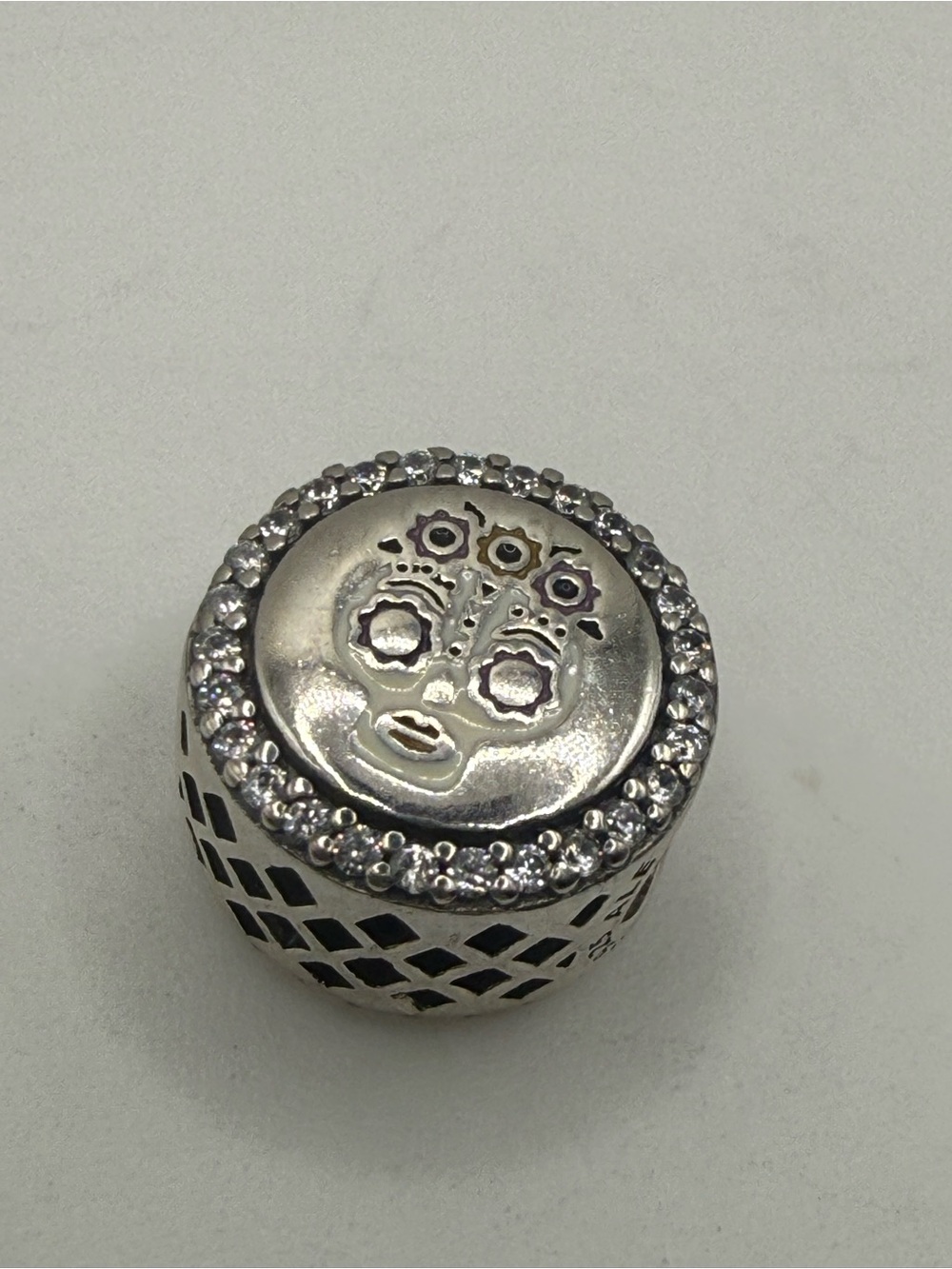 Pandora Bride & Groom Sugar Skull CZ Charm
